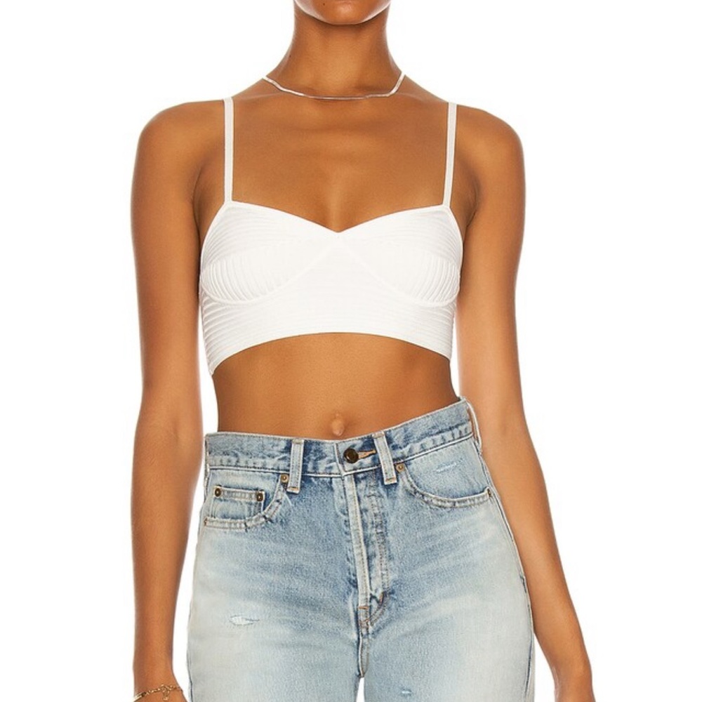 JONATHAN SIMKHAI Linden Bra Top in Chantilly XS
